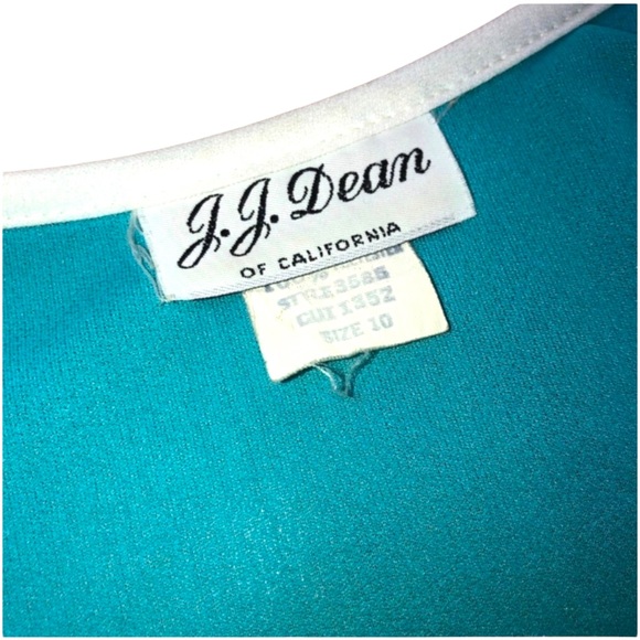 Vintage JJ Dean of California | Blue Knee Length Swing Dress | Size 10 / M - Picture 4 of 6